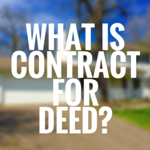What is contract for deed